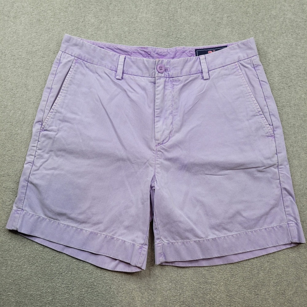 Vineyard Vines Breaker Short‎ Mens 32 Purple Chino Preppy Casual Summer Cotton